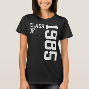T-shirt Classe rétro de 1985 Lycée Réunion Vin