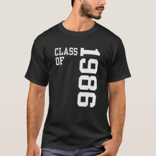 T-shirt Classe rétro de 1986 Lycée Réunion Vin