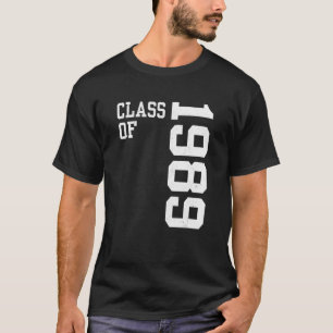 T-shirt Classe rétro de 1989 Lycée Réunion Vin