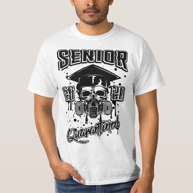 T-shirt Classe supérieure de 2020 mise en quarantaine (Devant)