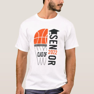 T-shirt Classe Supérieure De Basketball De Graduation 2022