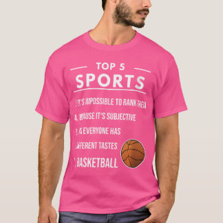 T-shirt Classement Des Joueuses De Basket-Ball Pour Les Fe