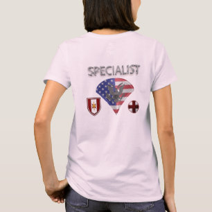 T-shirt Classement SPC Argent Arrière US Drapeau Clippé 44