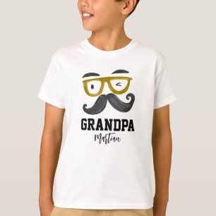 T-shirt Classes Jaunes Drôle Et Grand-Père Personnalisé Mo