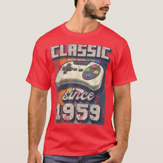 T-shirt Classic 1959 63ème Anniversaire Retro Video Game C