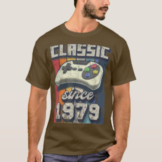 T-shirt Classic 1979 43ème Anniversaire Retro Video Game C
