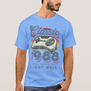 T-shirt Classic 1988 34e anniversaire Retro Video Game Con