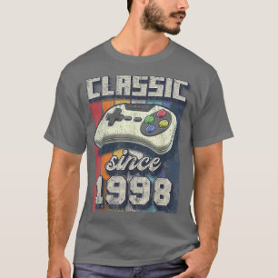 T-shirt Classic 1998 24e Anniversaire Retro Video Game Con