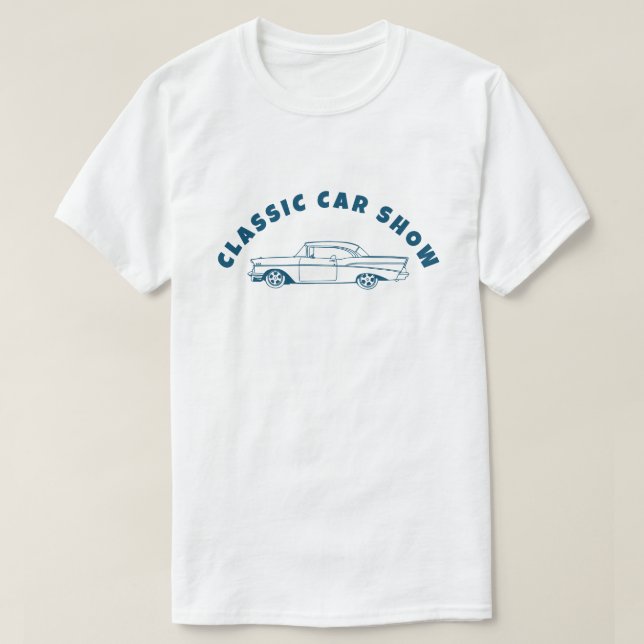T-shirt Classic Car 1960s Chevy Bel Air design (Design devant)