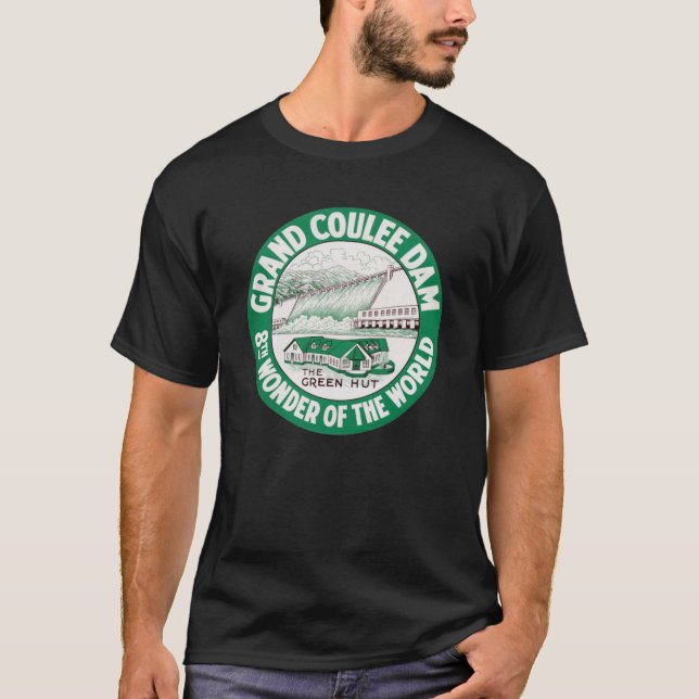 T-shirt Classic du barrage de Grand Coulee 1946 (Devant)