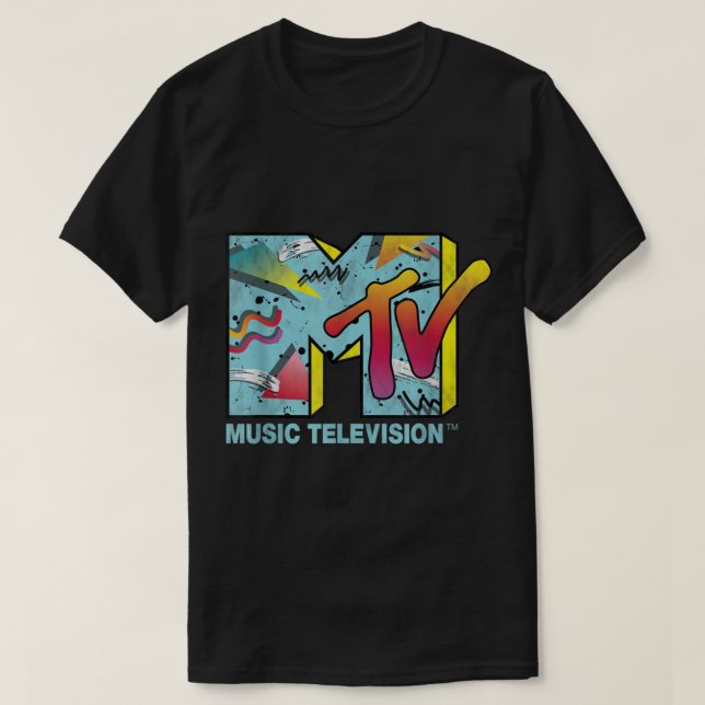 T-shirt Classic MTV Logo 80s style T Shirts  (Design devant)