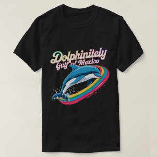 T-shirt Classic Rainbow Funny Dolphin Golfe du Mexique
