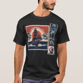 T-shirt Classic retro vintage ships collection 2
