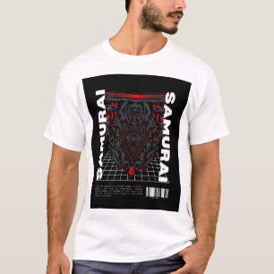 T-shirt "Classic Samurai : Tee de guerrier noir et blanc"