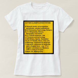 T-shirt Classification extensive de coupe