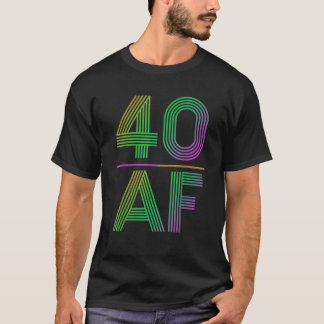 T-shirt classique 40 AF Vintage 40e anniversaire
