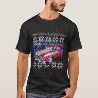T-shirt Classique American Muscle Car Guy Vilain Noël Swe