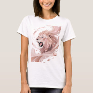 T-shirt Classique Argent LION ROI Design Gras