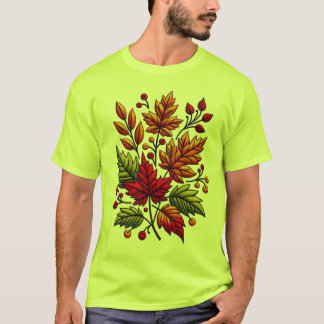 T-shirt classique avec broderie florale