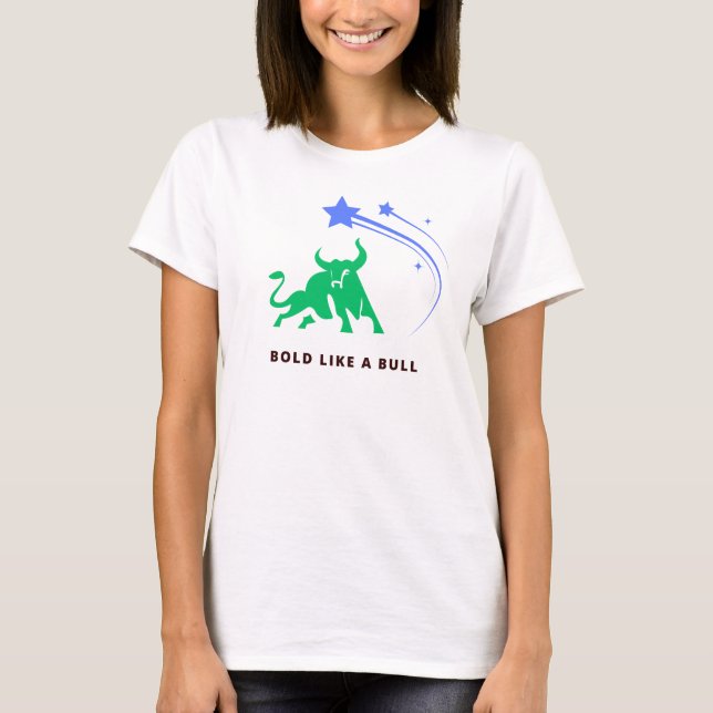 T-shirt classique avec Bull Design (Devant)