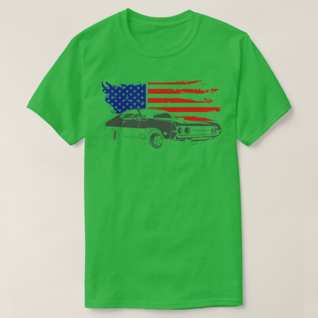 T-shirt Classique avec grunge USA (Design devant)