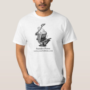 T-shirt classique avec presse de Golding