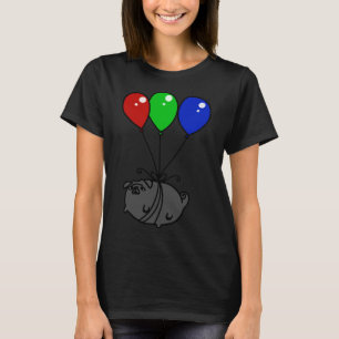 T-shirt classique Carlin noir à ballon 651
