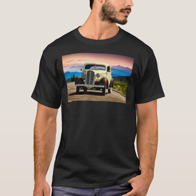 T-shirt classique Chevrolet Master Deluxe Coupe 19 (Devant)