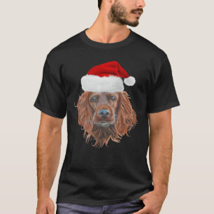 T-Shirt Classique Christmas Irish Setter