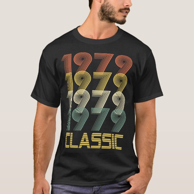 T-shirt classique de cadeau de 1979 de naissance (Devant)