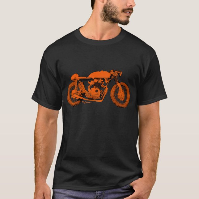 T-shirt Classique de coureur de café (Devant)