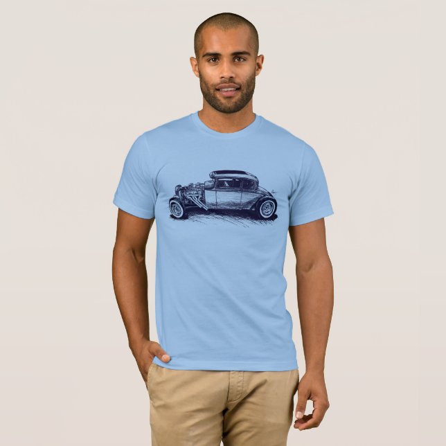 T-shirt classique de hot rod (Devant entier)