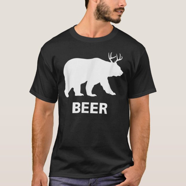 T-shirt classique de la bière de cerf d'ours (Devant)