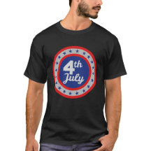 T-Shirt Classique de la Fête d'Indépendance du 4 J