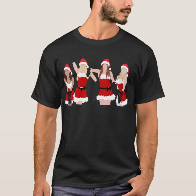 T-shirt classique de Noël pour filles moyennes (Devant)