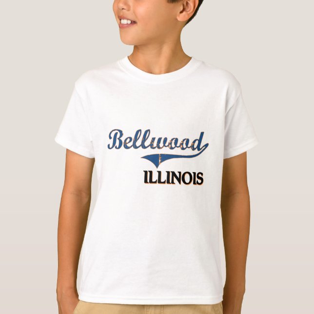 T-shirt Classique de ville de Bellwood l'Illinois (Devant)