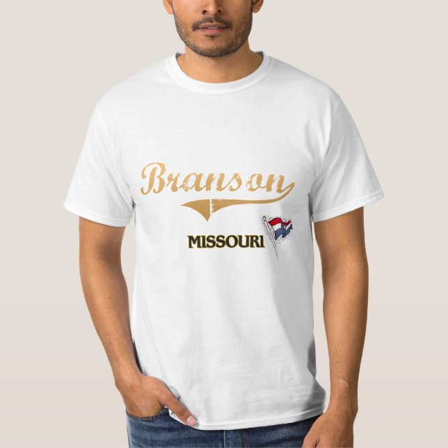 T-shirt Classique de ville de Branson Missouri (Devant)
