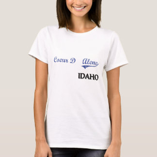 T-shirt Classique de ville de Coeur D'Alene Idaho