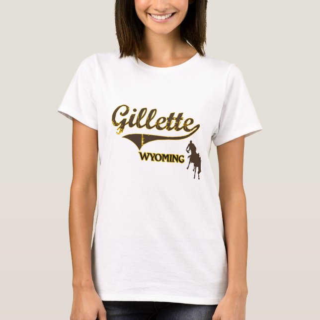 T-shirt Classique de ville de Gillette Wyoming (Devant)