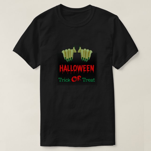 T-shirt Classique des ongles d'Halloween  (Design devant)