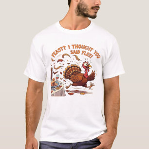 T-shirt classique drôle d'Action de grâce de dinde