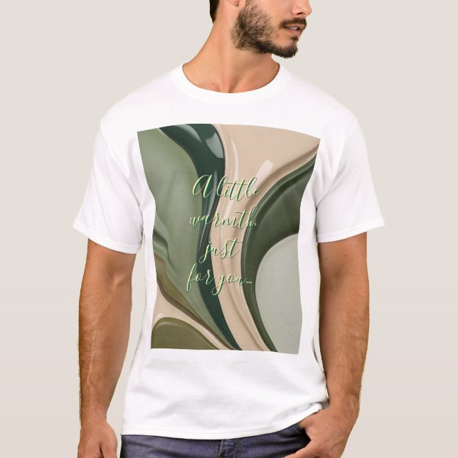 T-shirt classique en graphisme abstrait (Devant)