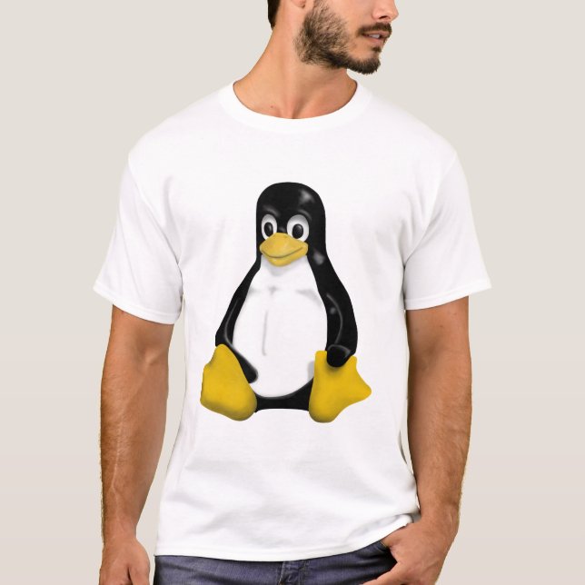 T-SHIRT CLASSIQUE ÉNORME DE LINUX TUX (Devant)