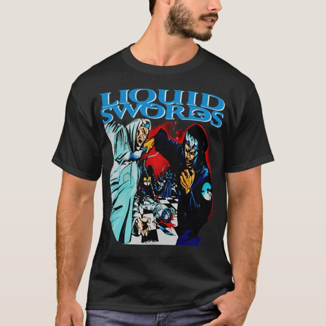 T-shirt Classique Épées Liquides (Devant)