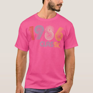 T-shirt Classique Fabriqué En 1986 	 Cadeau D'anniversaire