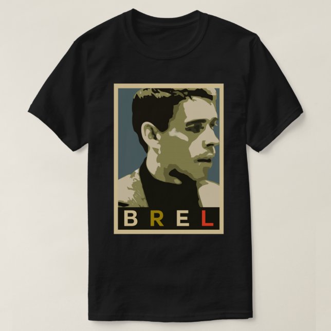 T-shirt classique Jacques Brel (Design devant)