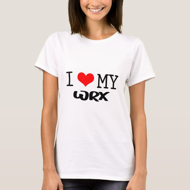 T-shirt Classique "je conception aime mon WRX" (Devant)