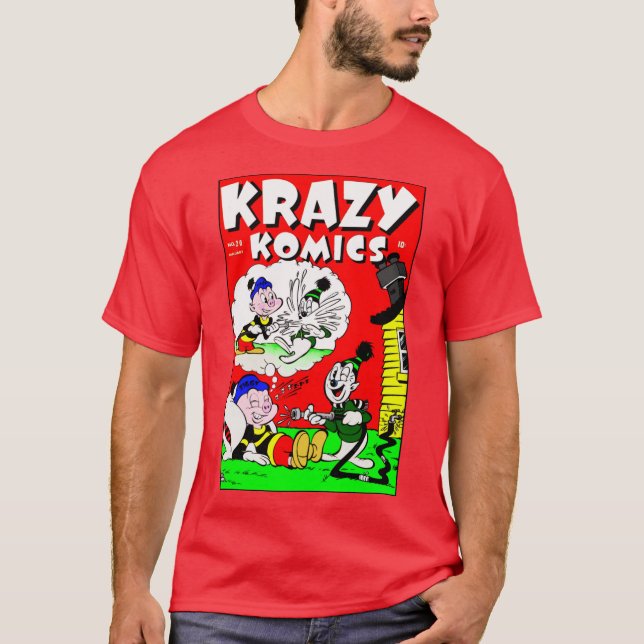 T-shirt classique Krazy Komics des années 1940 (Devant)