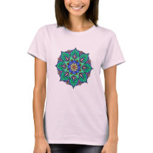 Classique Mandala bleu-turquoise