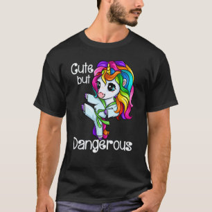 T-shirt Classique Mignon Mais Dangereux Drôle Karaté Licor